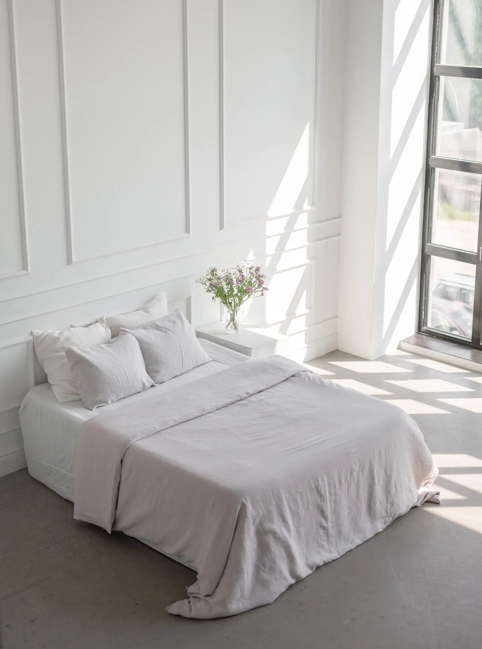 Linen Bedding Set - Cream