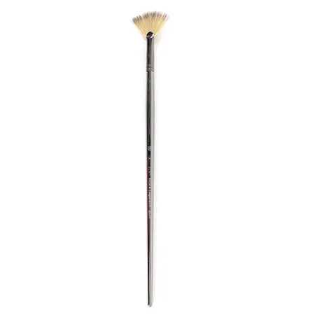 Long handled fan paintbrush