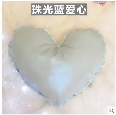 Love Star Pillow Cushion Core PU Imitation Leather