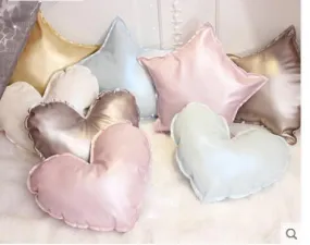 Love Star Pillow Cushion Core PU Imitation Leather