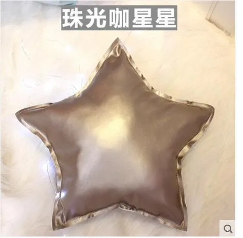 Love Star Pillow Cushion Core PU Imitation Leather