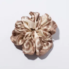 Meander Neutral Scrunchie