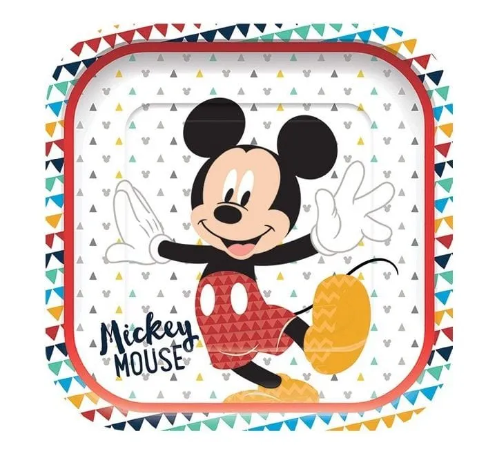 Mickey Mouse Party Large Paper Plates x 4