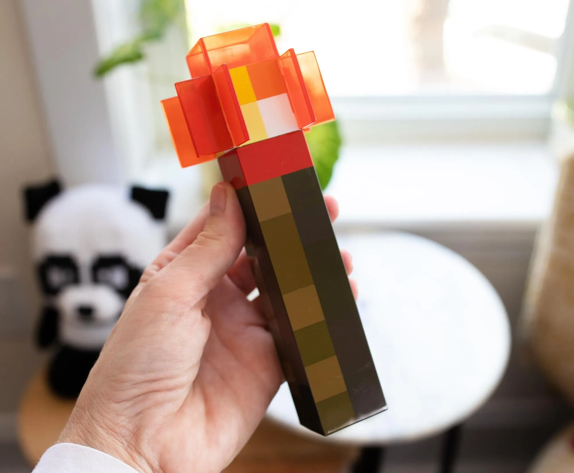 Minecraft Redstone Torch Plug-In Nightlight with Auto Dusk to Dawn Sensor