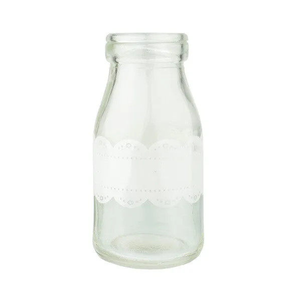 Mini Milk Bottle - Lace