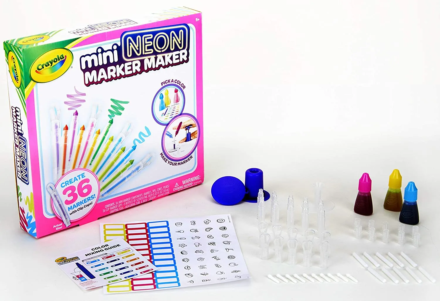 Mini Neon Scntd Mkr Maker,6Pk