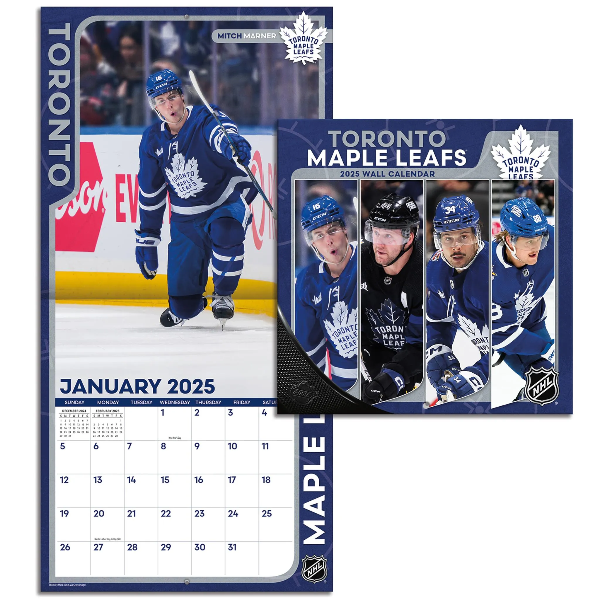 NHL Toronto Maple Leafs Mini 2025 Calendar