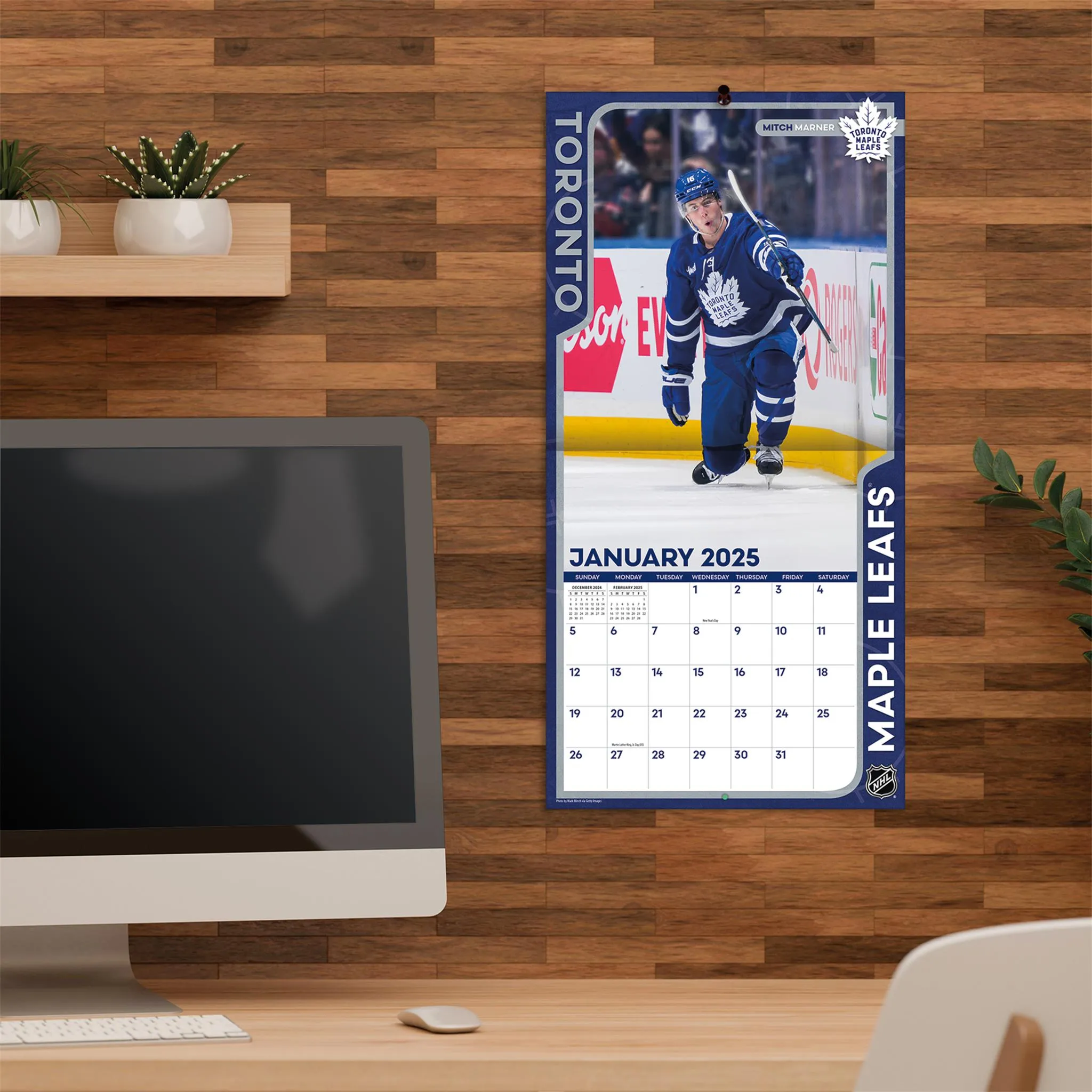 NHL Toronto Maple Leafs Mini 2025 Calendar