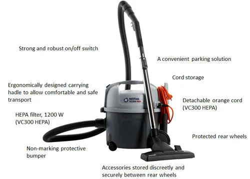 Nilfisk VP300 HEPA H13 Filtered Vacuum Cleaner FREE DELIVERY Within Australia!