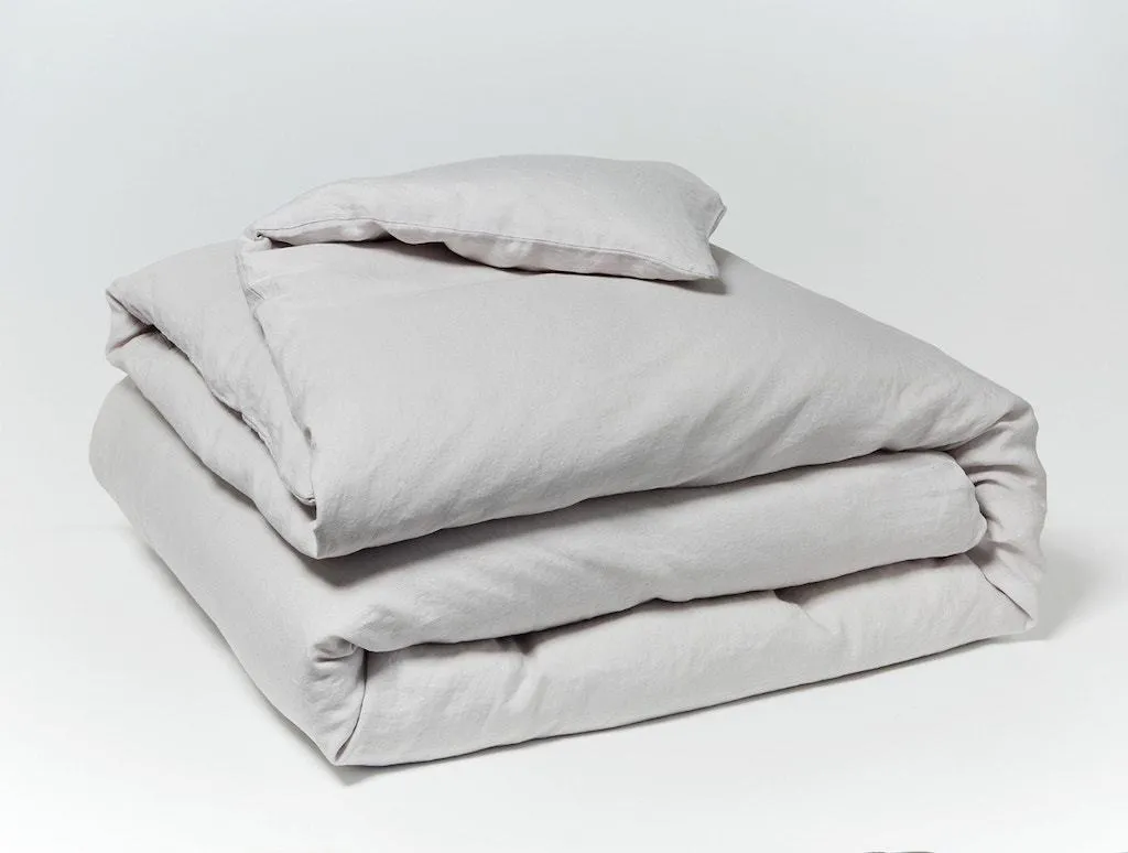 Organic Relaxed Linen Fog Bedding by Coyuchi