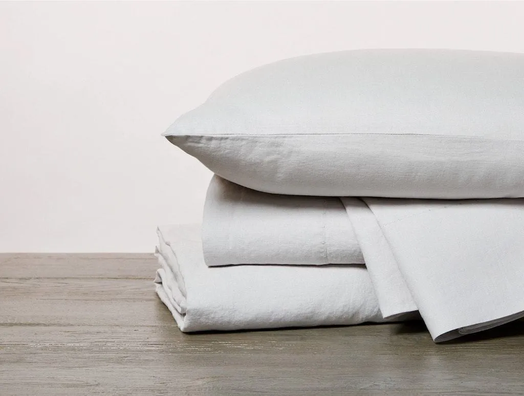 Organic Relaxed Linen Fog Bedding by Coyuchi