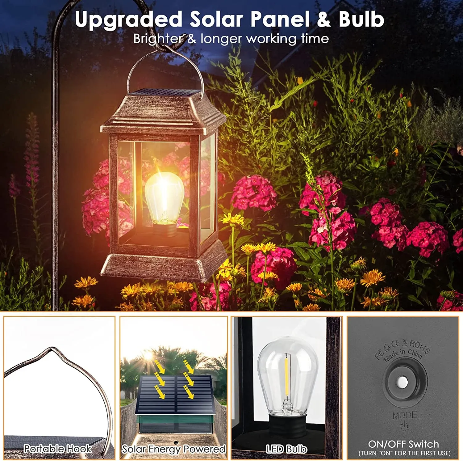 Outdoor Waterproof Solar Garden Pathway Lights