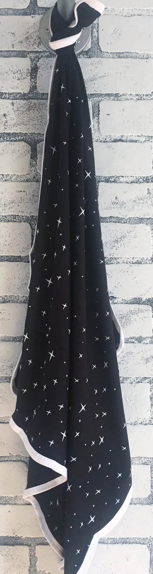 Peregrine Kidswear Black Stars Everywhere Blanket