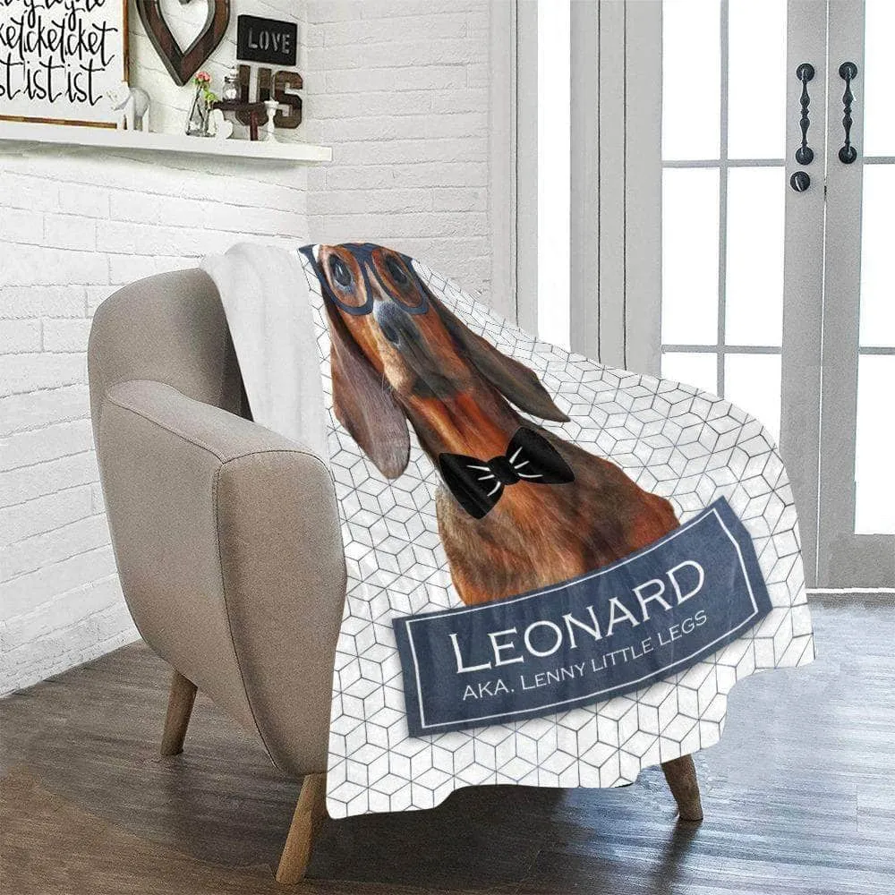 Personalized Blanket for Dogs, Cats, or Pets - Custom Pet Photo Blanket