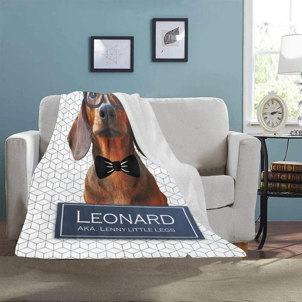 Personalized Blanket for Dogs, Cats, or Pets - Custom Pet Photo Blanket