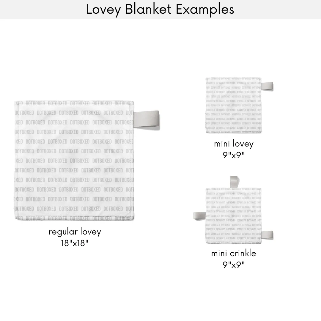 Personalized Name Lovey Blanket -  HEART YOU