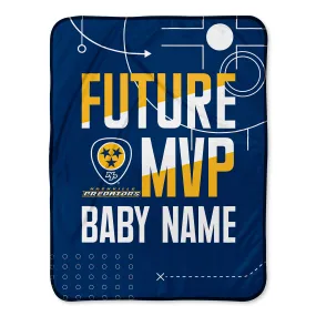 Personalized Nashville Predators MVP Baby Pixel Fleece Blanket