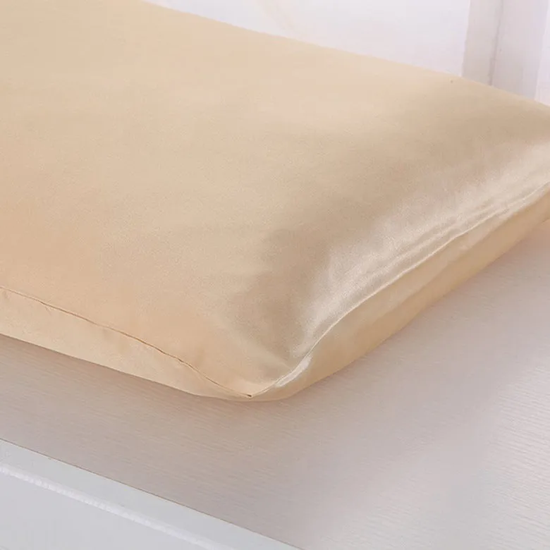 Pillowcase Satin Solid Color Simulation Silk Single Pillowcase Ice Silk Pillowcase