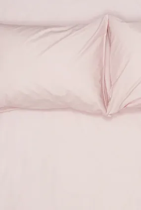 Pima Cotton Percale Bedding in Blush Color