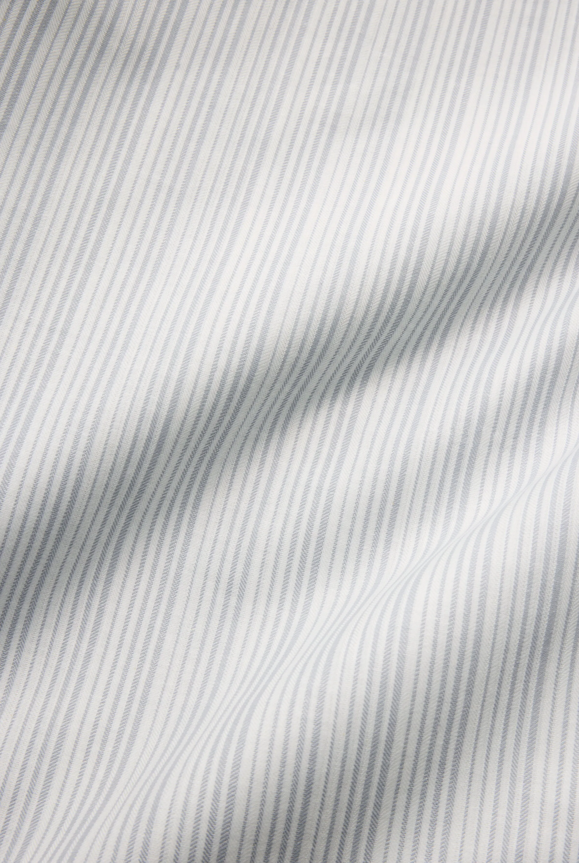 Pima Cotton Percale Bedding "Burano Stripes" - Light Grey