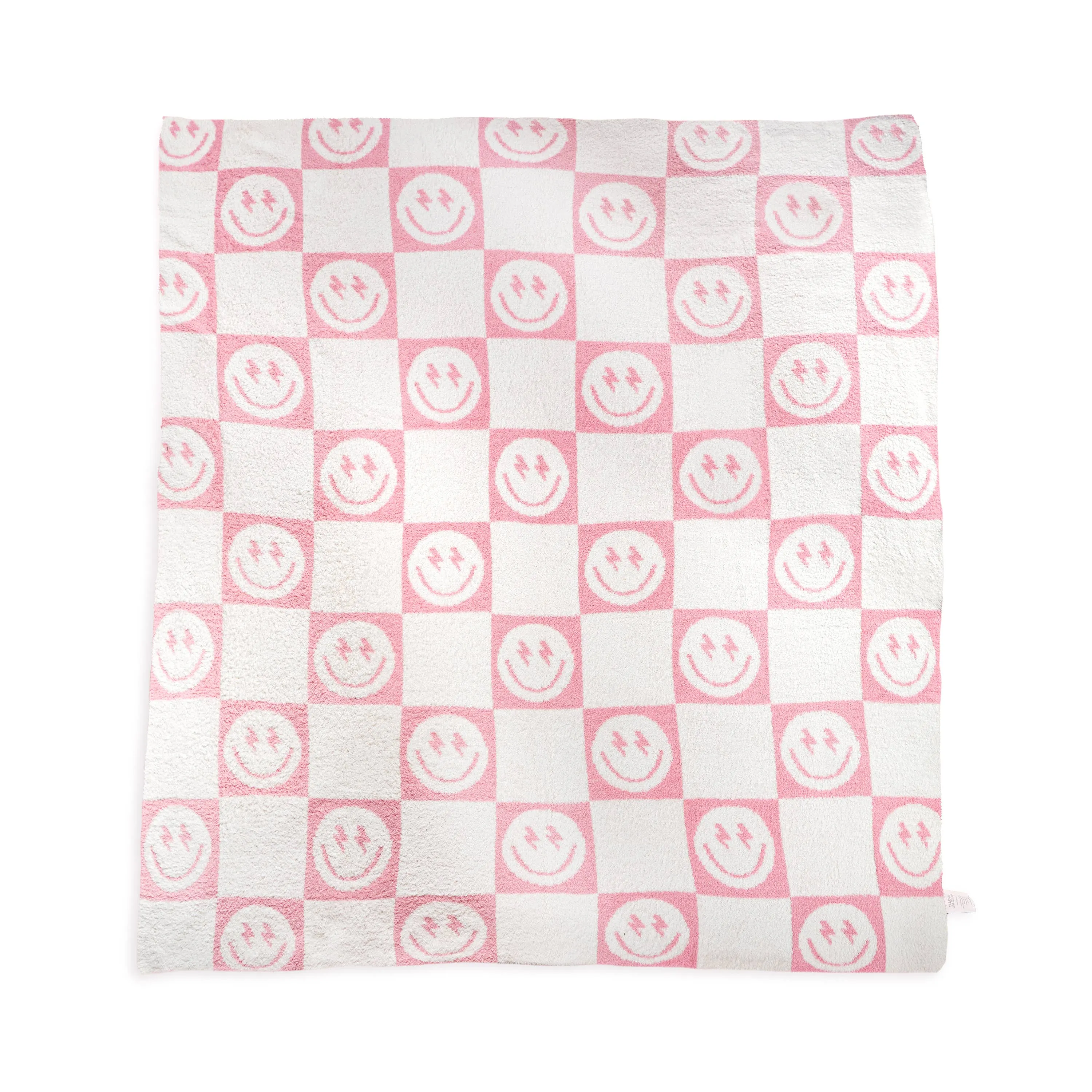 Pink Bolt Smile Blanket