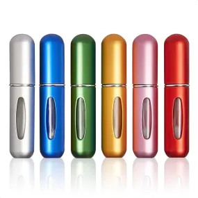 Portable Refillable Perfume Spray Bottle   6Pcs 5ml Travel Atomizer