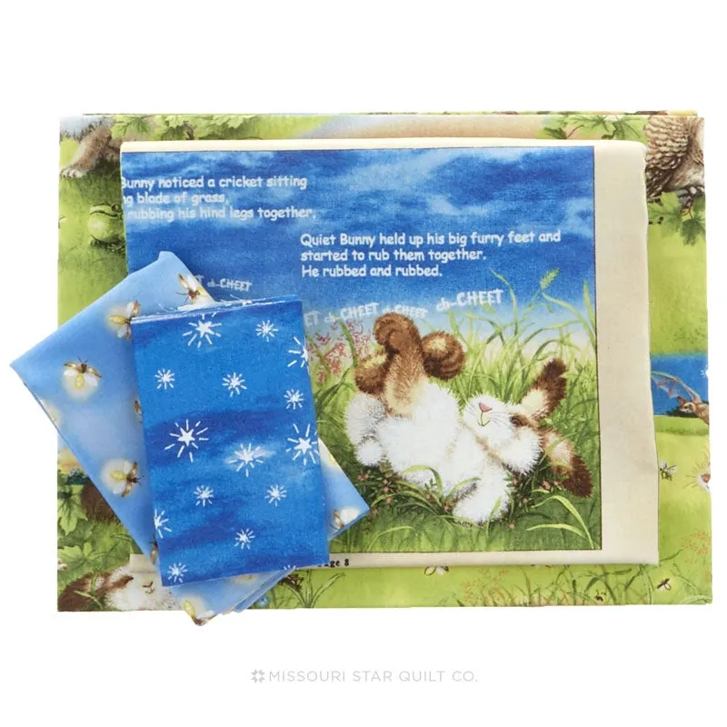 Quiet Bunny Pillowcase and Soft Book Kit