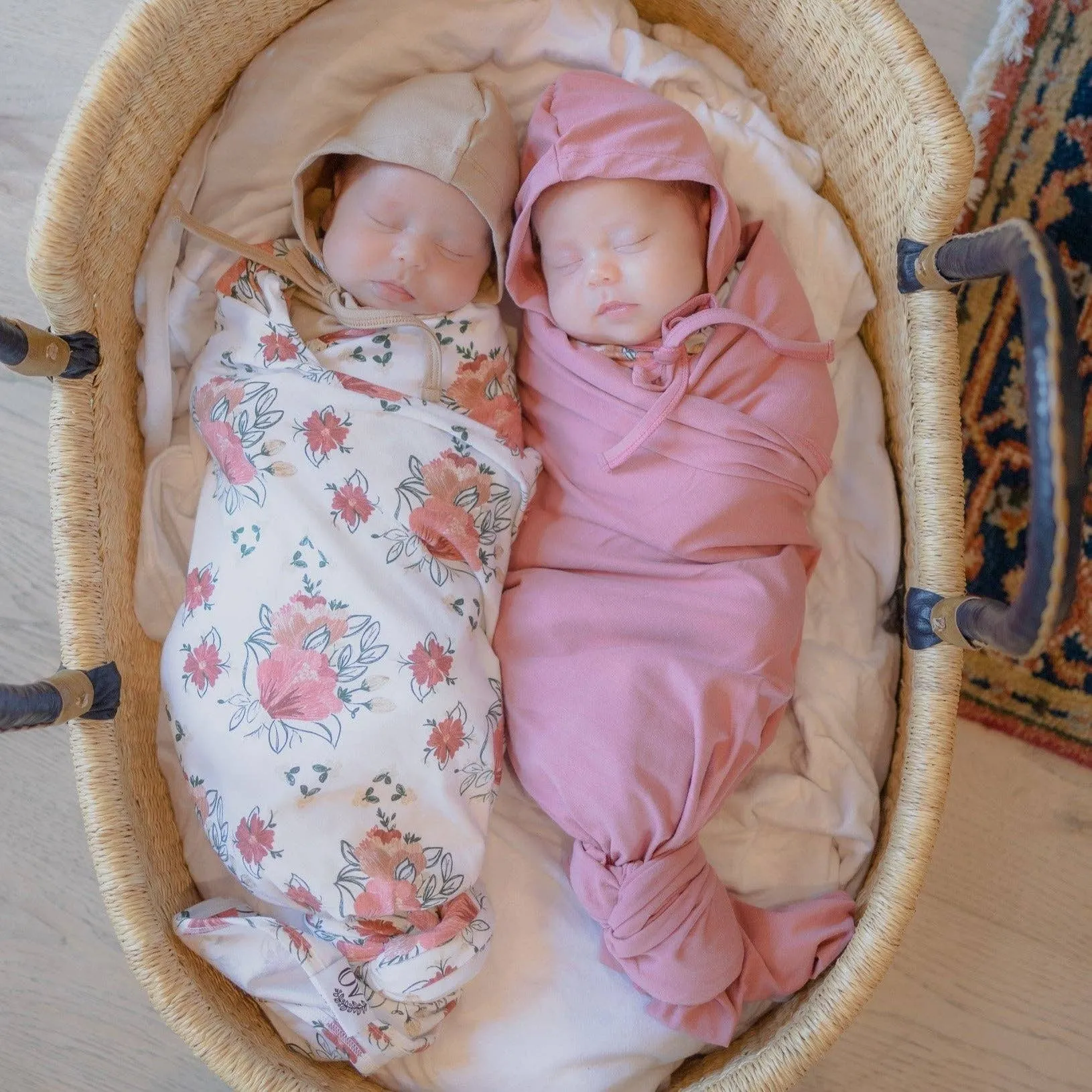 "NEW" BABY SWADDLE BLANKET - BUTTERY SOFT - ESTELLE FLORAL