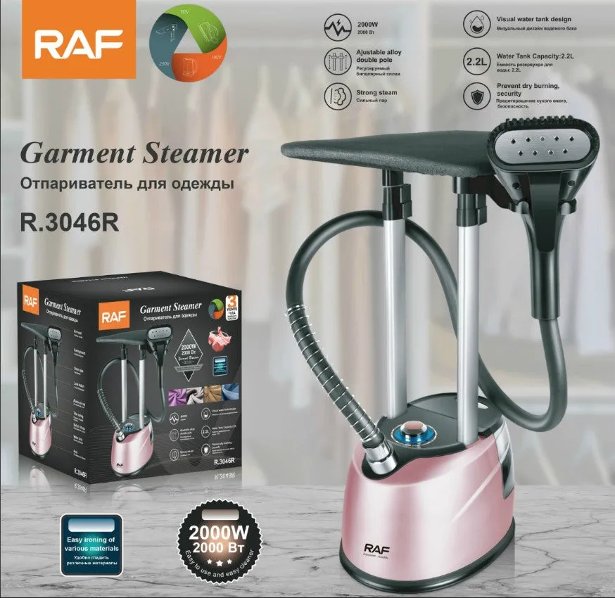 Raf Garment Steamer, 2200Watts, Pink