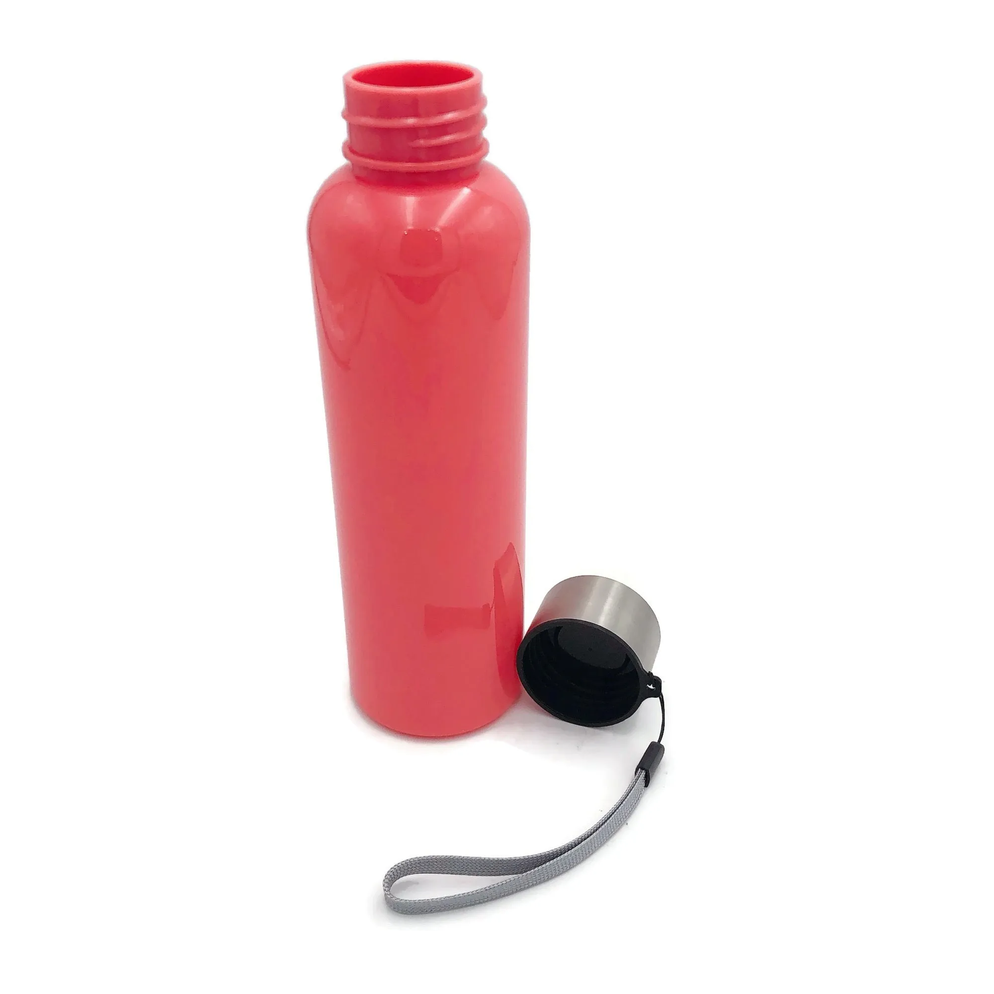 Red Plastic Water Bottle