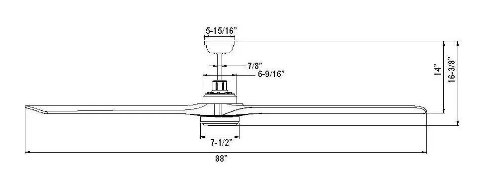 Rio Grande 3-Blade, 88” Sweep