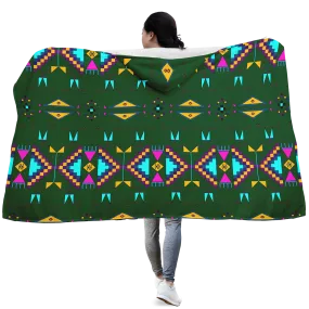 Rite of Passage Squash Leaf Hooded Blanket