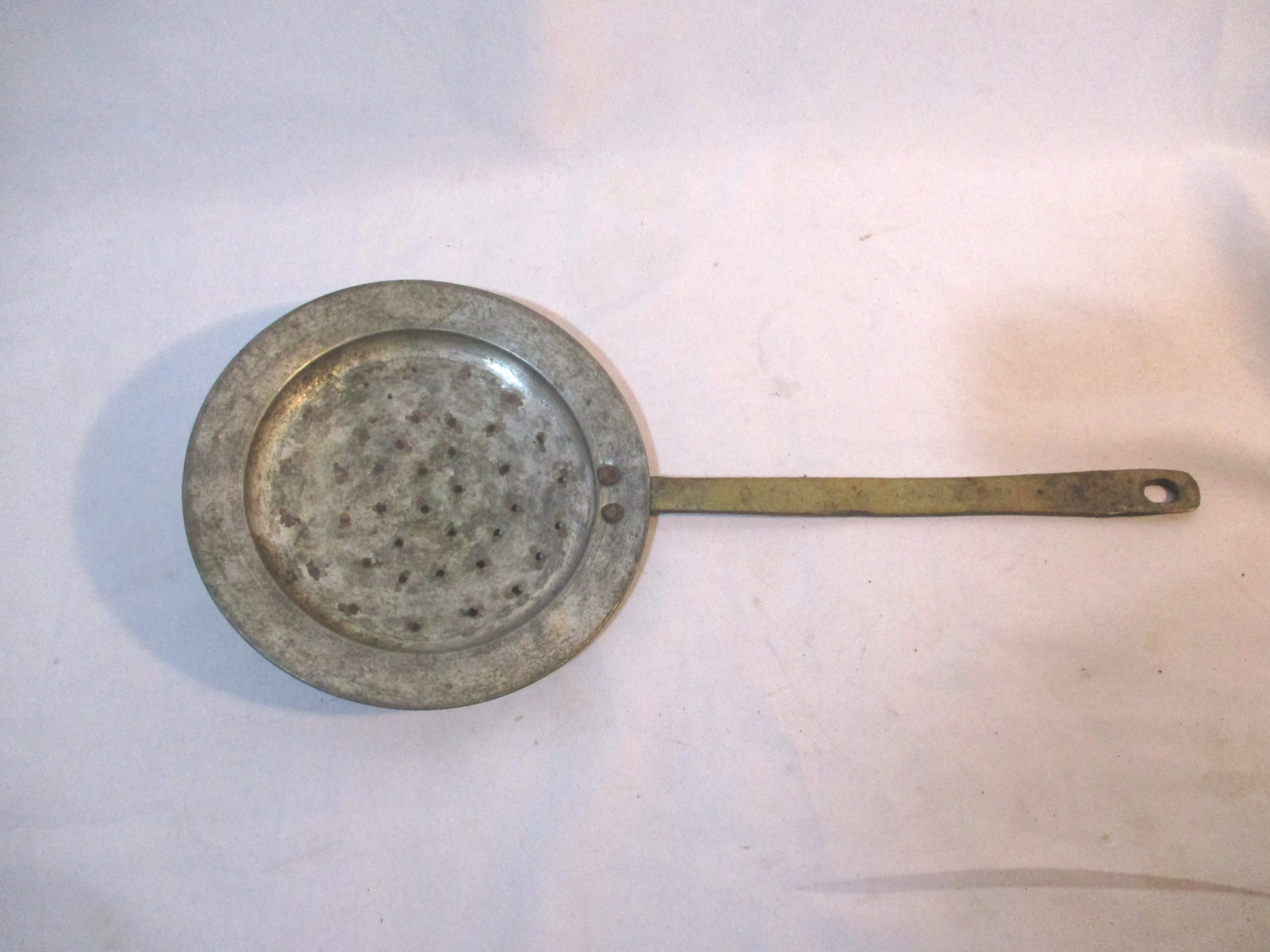 Rustic Primitive METAL Steamer Strainer Handle Decor