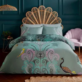 Sara Miller Peacock Filigree Duvet Cover Set