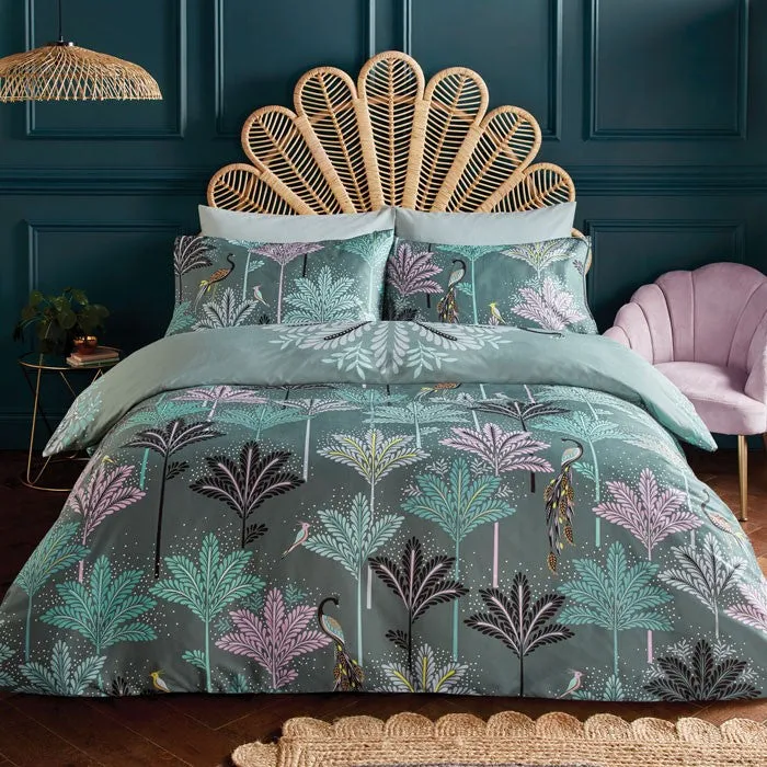 Sara Miller Peacock Filigree Duvet Cover Set