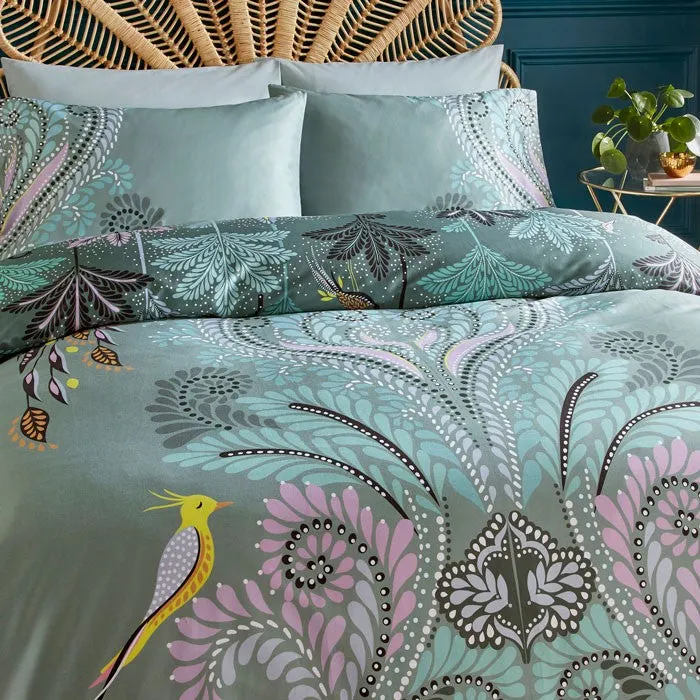 Sara Miller Peacock Filigree Duvet Cover Set