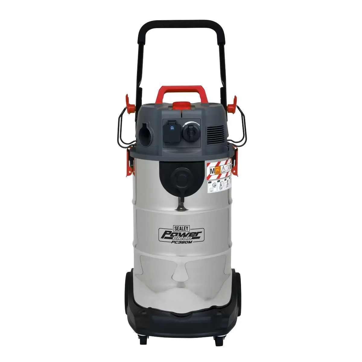 Sealey PC380M Vacuum Cleaner Wet/Dry 38L 1500W/230V Stainless Steel