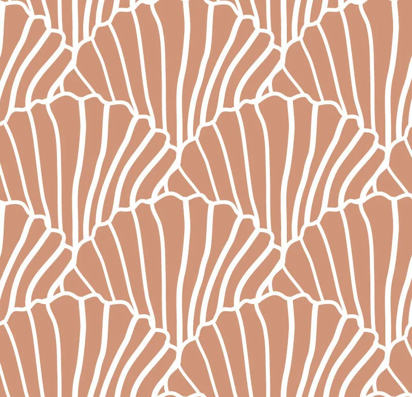 SEASHELLS | Terracotta pink | Pillowcase | 80x80cm / 31.5x31.5"