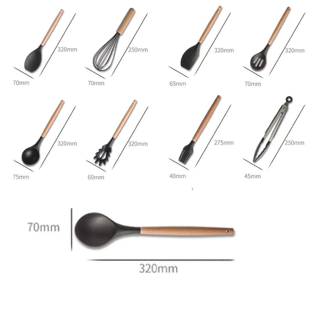 Silicone Cooking Utensils Set