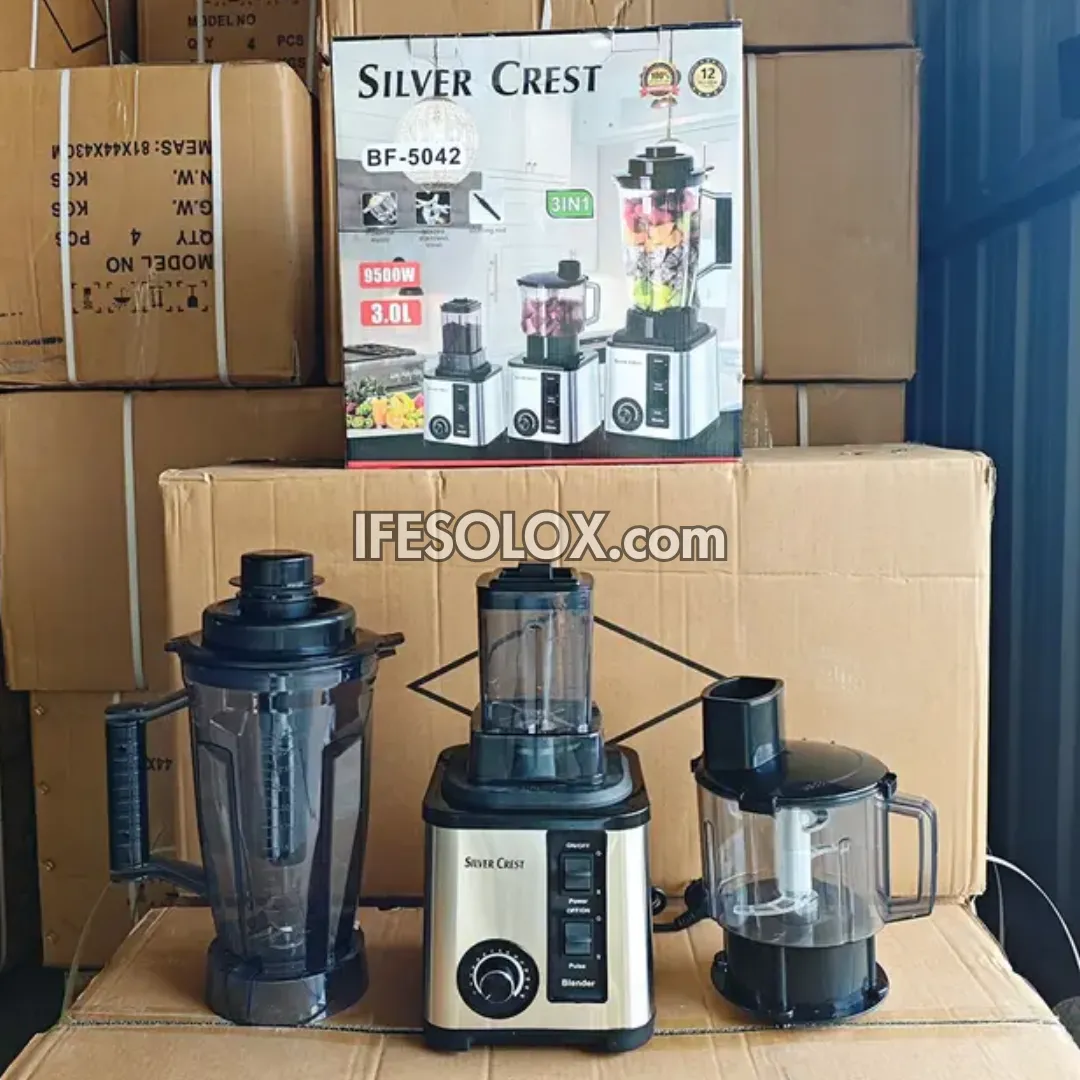 Silver Crest BF-5042 3Liters 9,500Watts High-speed 3-in-1 Power Blender - Brand New