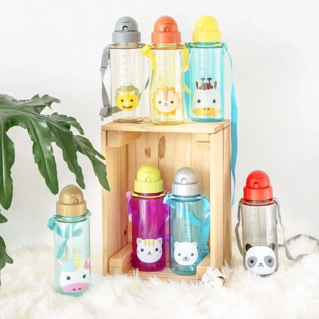 Snapkis Straw Water Bottle 500ml - Unicorn