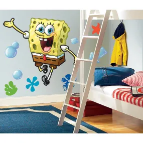 SPONGEBOB PEEL & STICK GIANT WALL DECAL