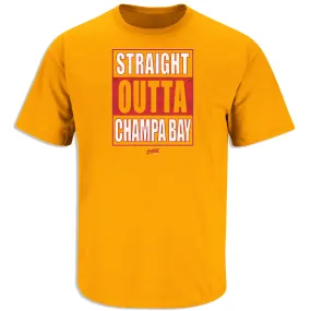 Straight Outta Champa Bay T-Shirt for Tampa Bay Football Fans