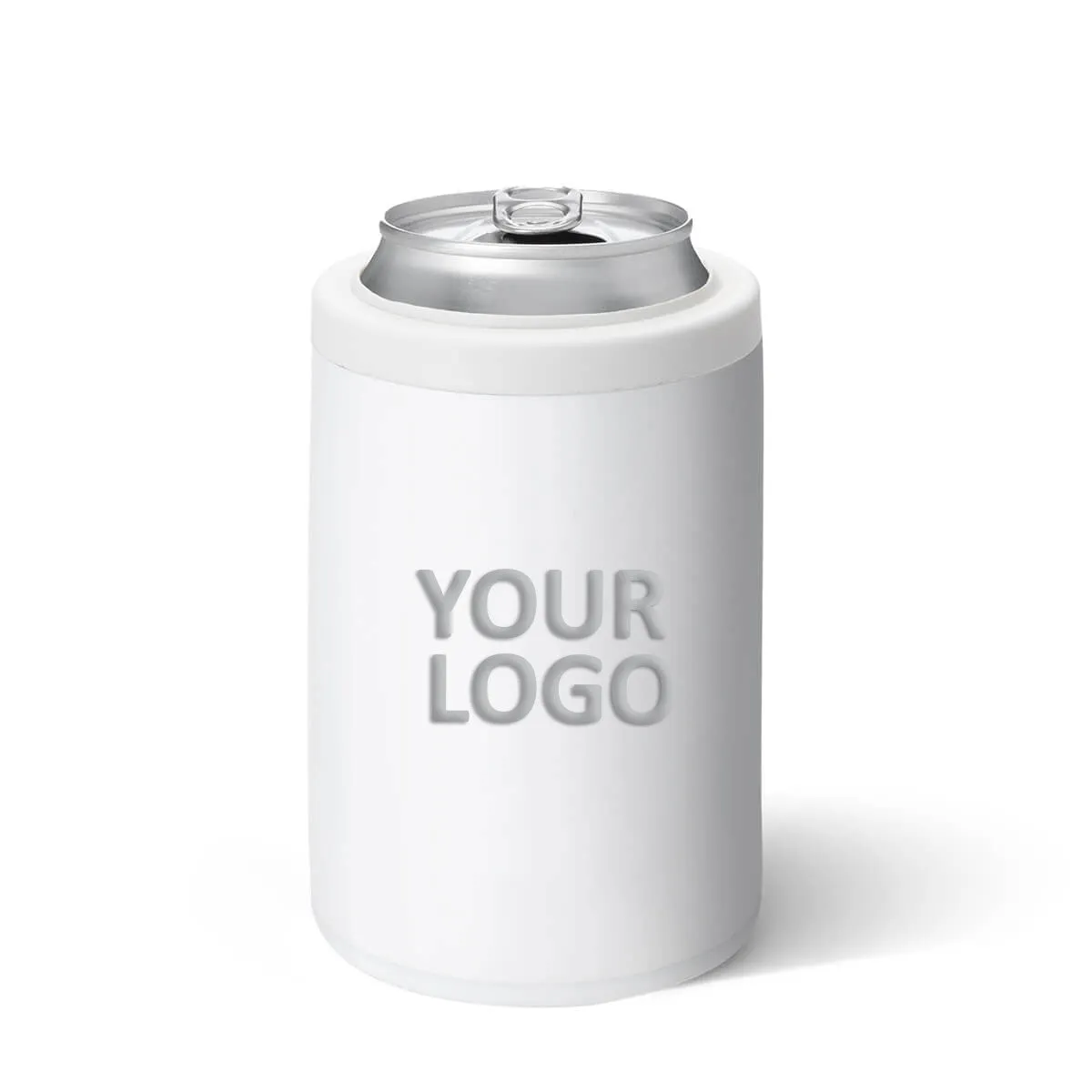 Swig 12 Oz Custom Can & Bottles Coolers, White