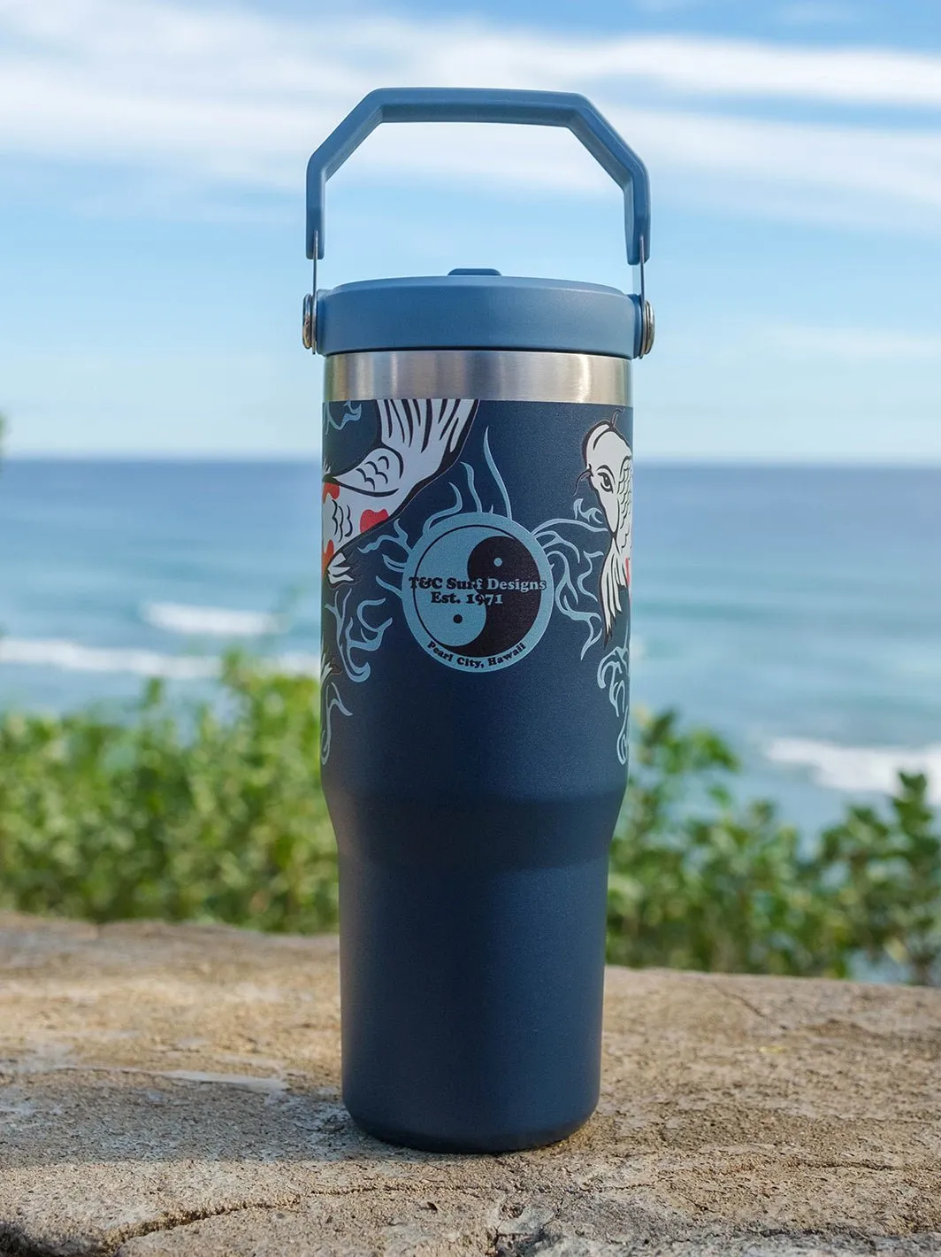 T&C Surf 30 oz Sumi Koi Stanley The IcefIow™ Flip Straw Tumbler