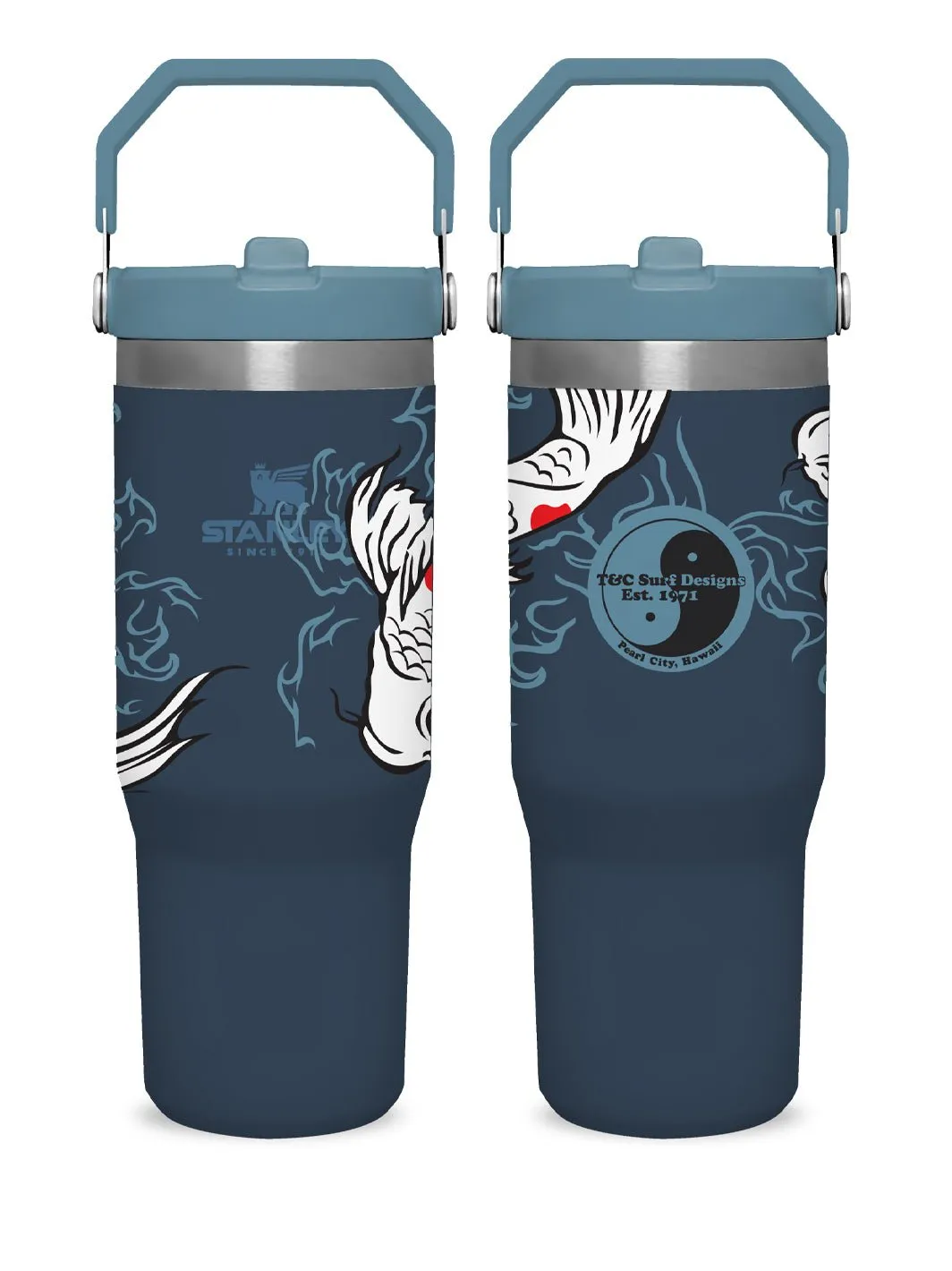 T&C Surf 30 oz Sumi Koi Stanley The IcefIow™ Flip Straw Tumbler