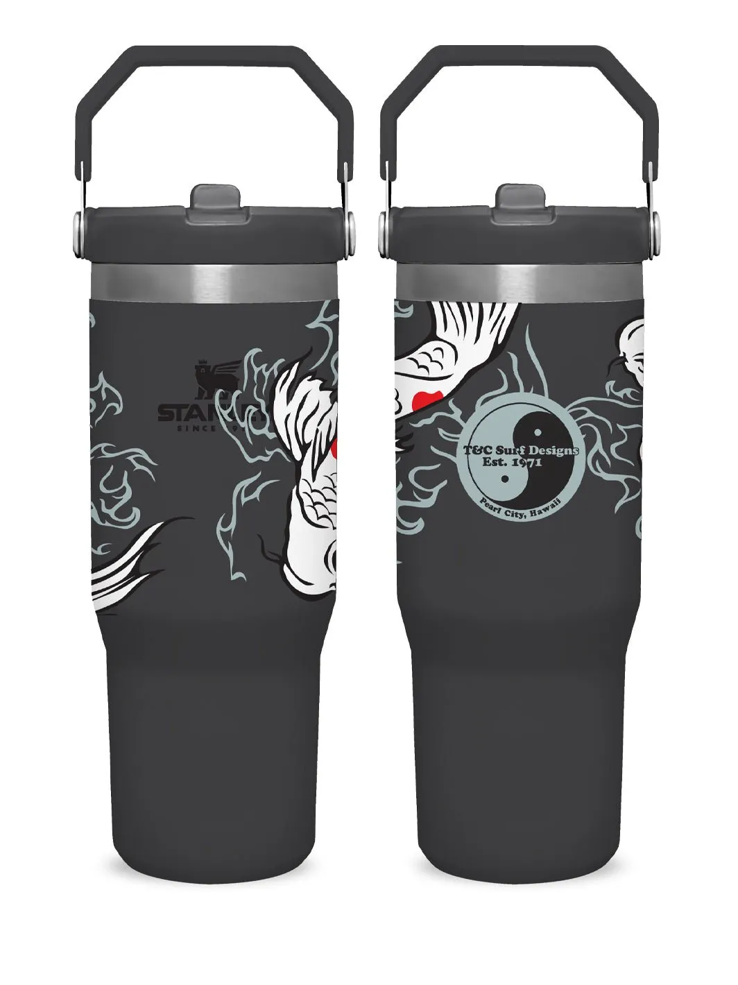 T&C Surf 30 oz Sumi Koi Stanley The IcefIow™ Flip Straw Tumbler