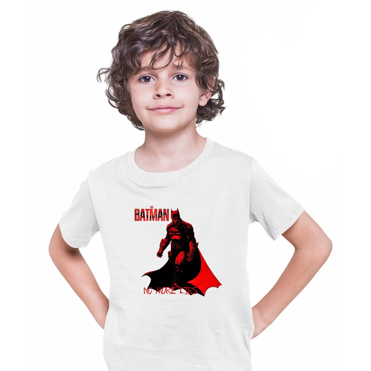 The Batman No More Lies Movie Kids T-shirt 2022 Superheroes Batman Bruce Wayne