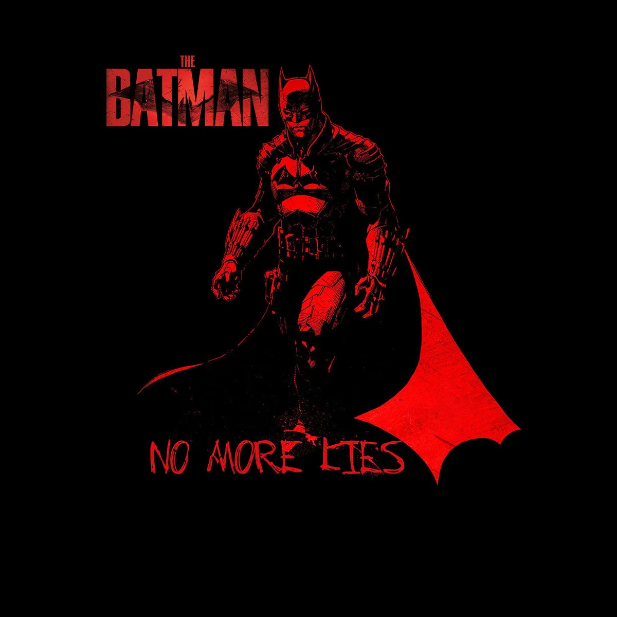 The Batman No More Lies Movie Kids T-shirt 2022 Superheroes Batman Bruce Wayne