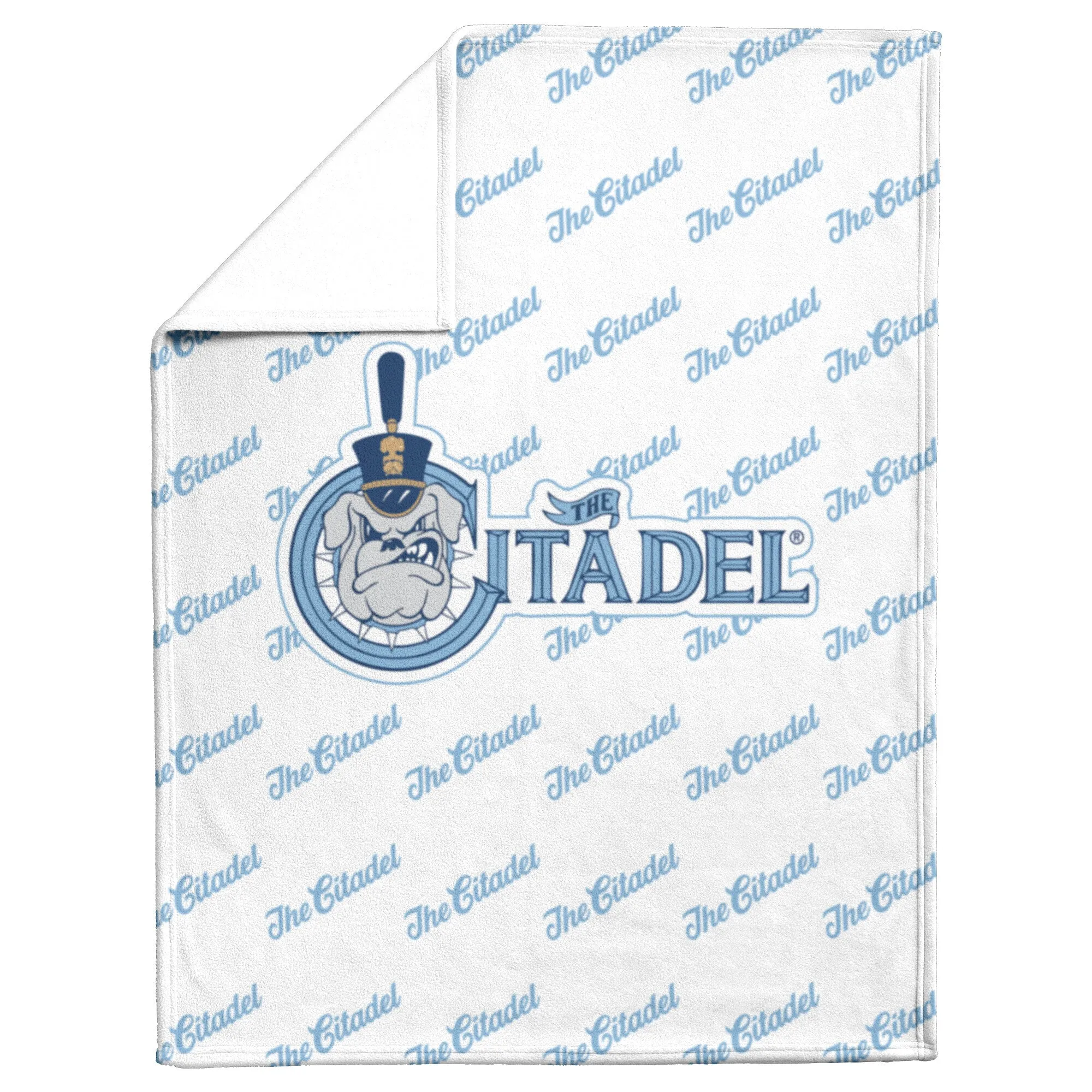 The Citadel, Vintage Spike logo, White Blanket